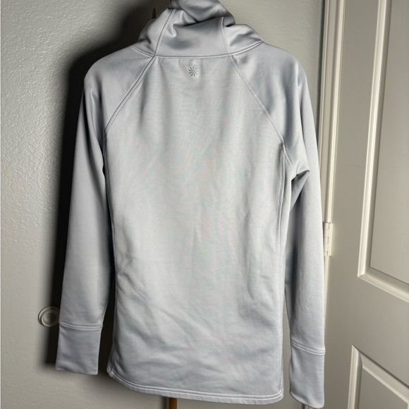 Athleta Soft Gray Cowl Neck Sweater - Picture 9 of 12